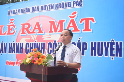 Lễ ra mắt Bộ phận Hành chính công huyện Krông Pắc