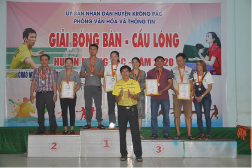 Giải Bóng bàn - Cầu lông huyện Krông Pắc năm 2020