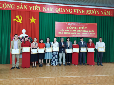 Huyện Krông Pắc tổng kết Hội thi giáo viên dạy giỏi bậc Trung học cơ sở năm học 2020 - 2021