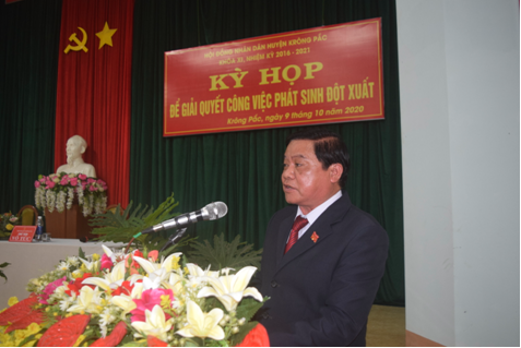 Hội đồng nhân dân huyện Krông Pắc tổ chức Kỳ họp bất thường
