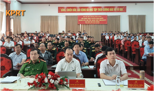 Hội nghị trực tuyến học tập, quán triệt, tuyên truyền Nghị quyết Đại hội XIII của Đảng