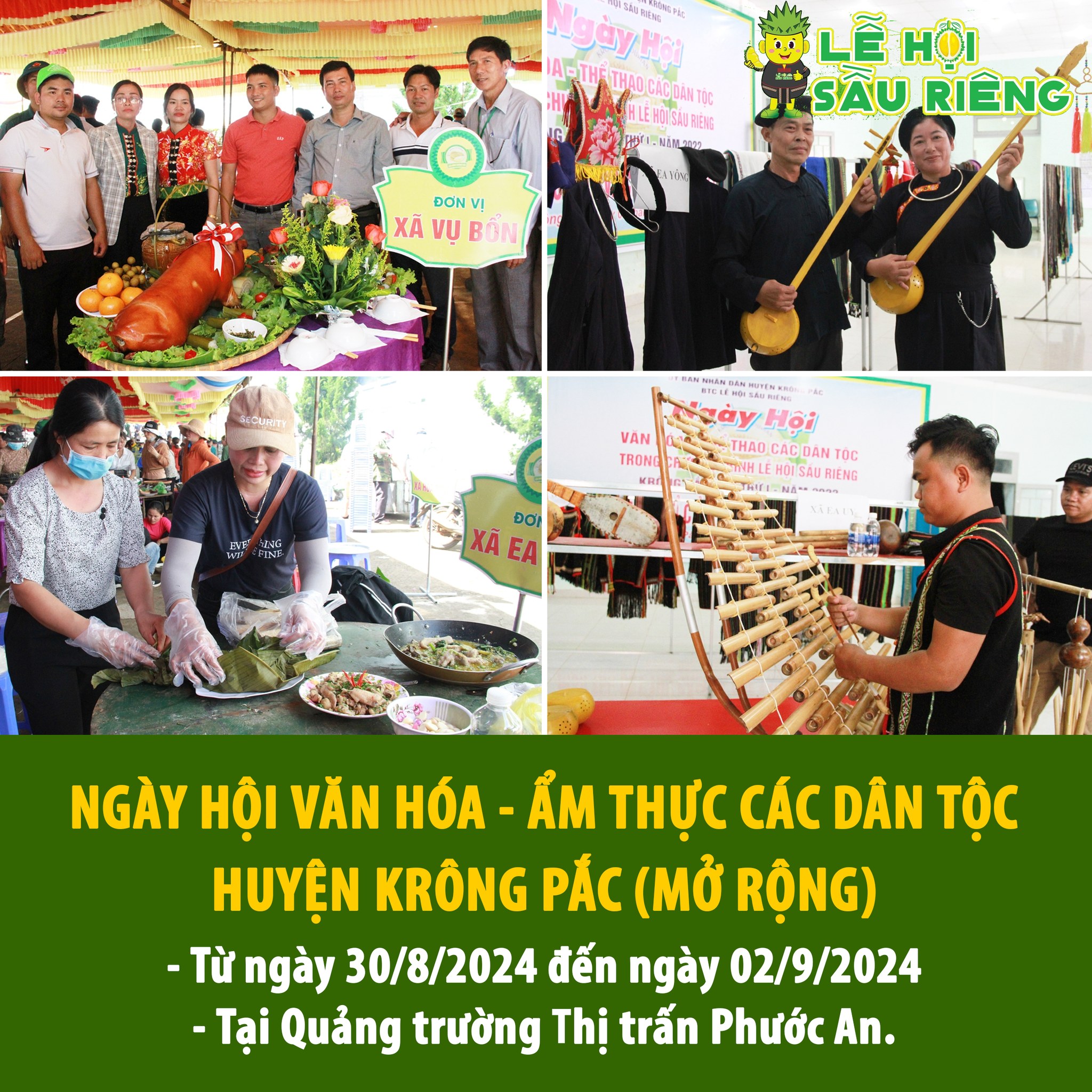 Ngày hội Văn hóa - Ẩm thực các dân tộc huyện Krông Pắc (mở rộng)