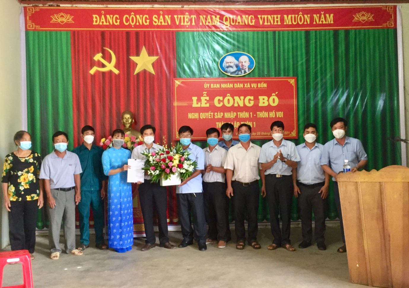 Xã Vụ Bổn, huyện Krông Pắc sáp nhập các thôn buôn trên địa bàn