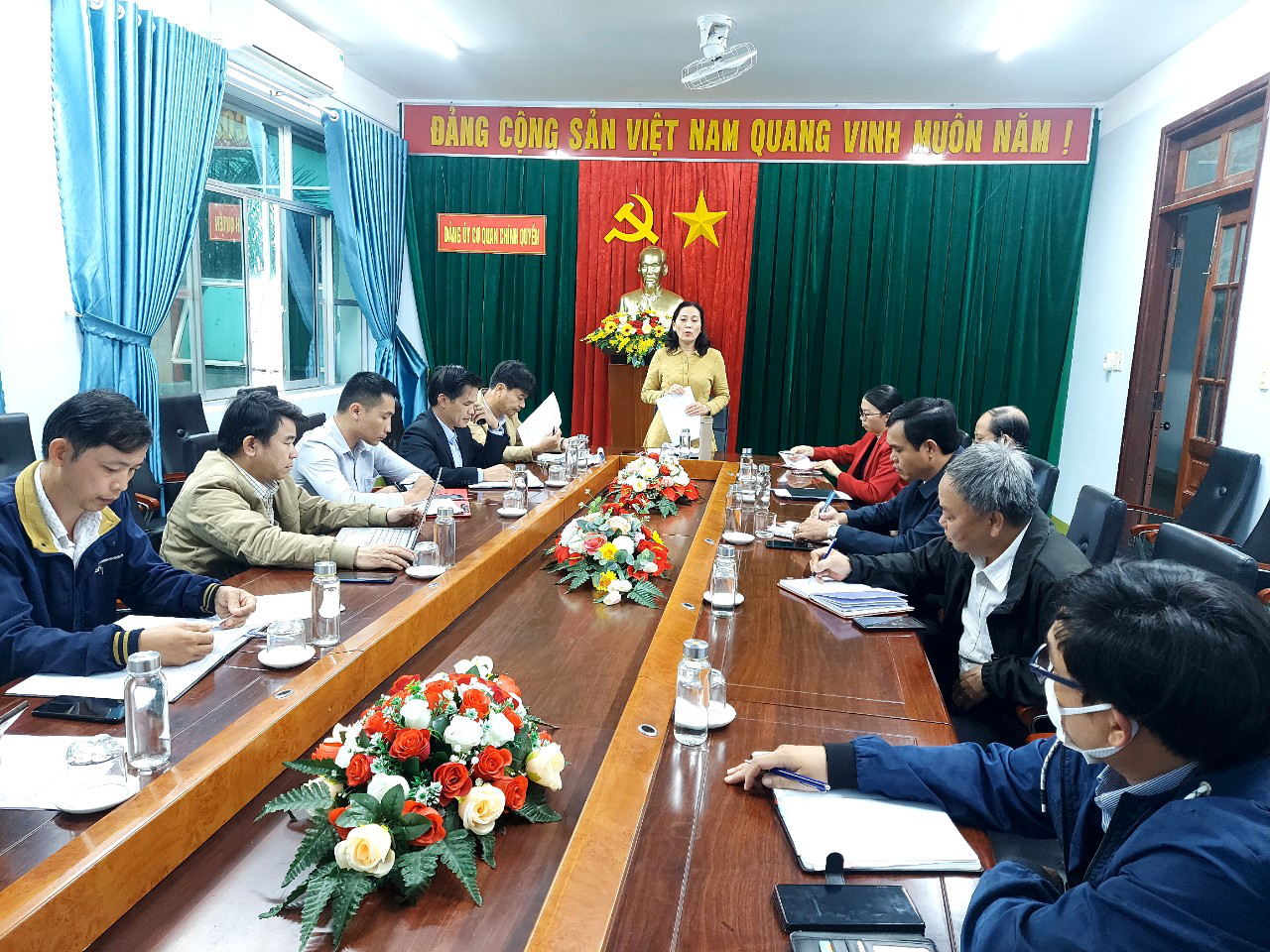 Ban Biên tập cổng thông tin điện tử huyện sơ kết quý III, triển khai nhiệm vụ quý IV, năm 2022