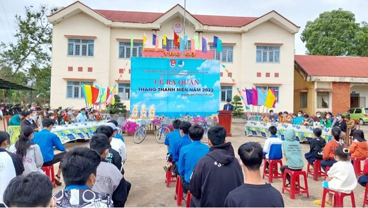 Huyện đoàn ra quân Tháng hanh niên năm 2022