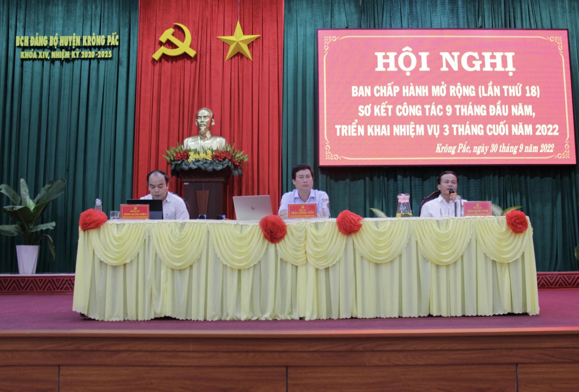 Đảng bộ huyện Krông Pắc sơ kết 9 tháng đầu năm 2022