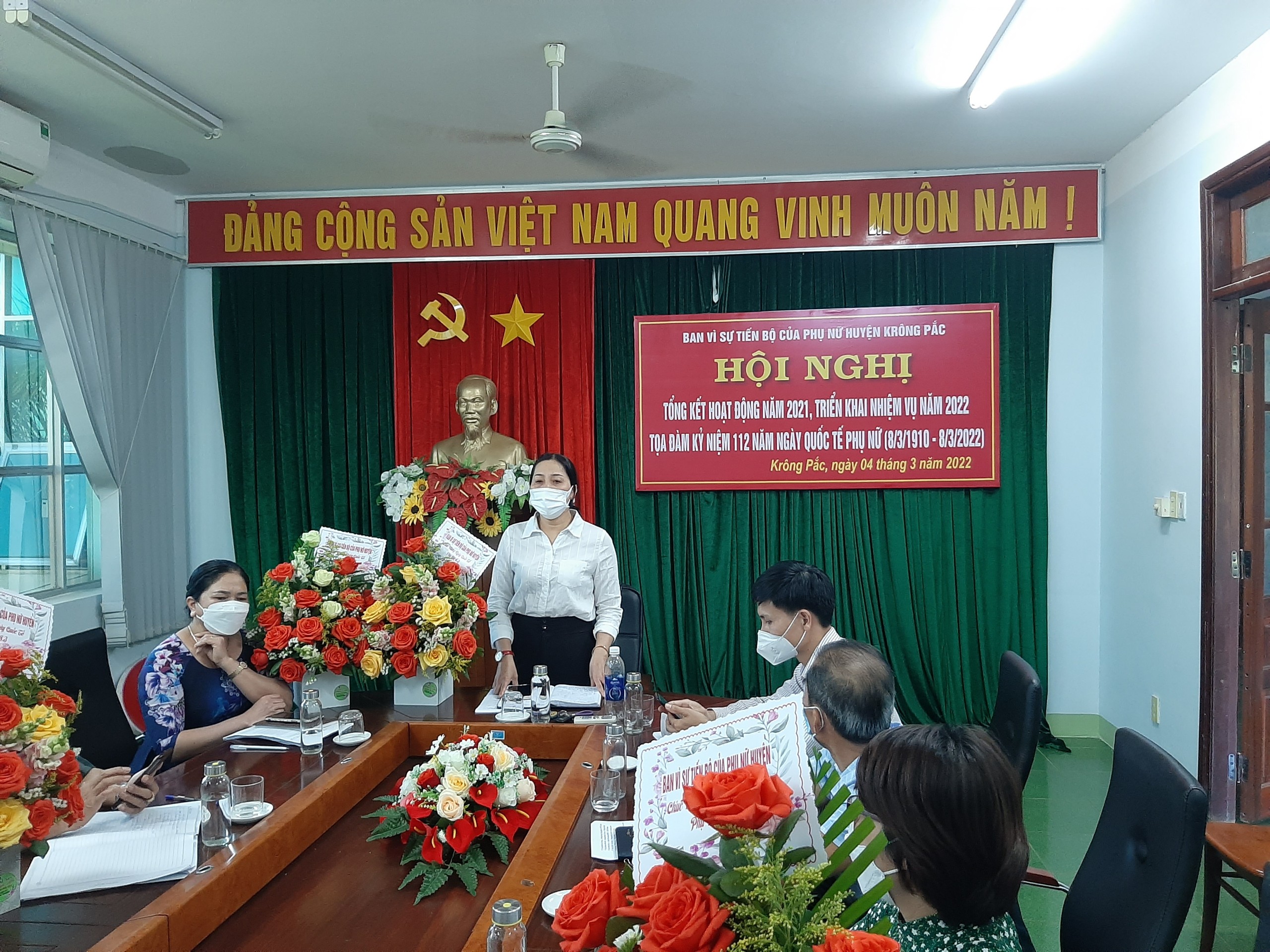 Họp đánh giá kết quả thực hiện công tác Bình đẳng giới và vì sự tiến bộ của phụ nữ năm 2021, triển khai nhiệm vụ năm 2022