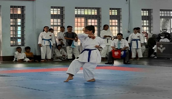 Đoàn VĐV huyện Krông Pắc đoạt giải nhất toàn đoàn giải vô địch Karate tỉnh Đắk Lắk năm 2022