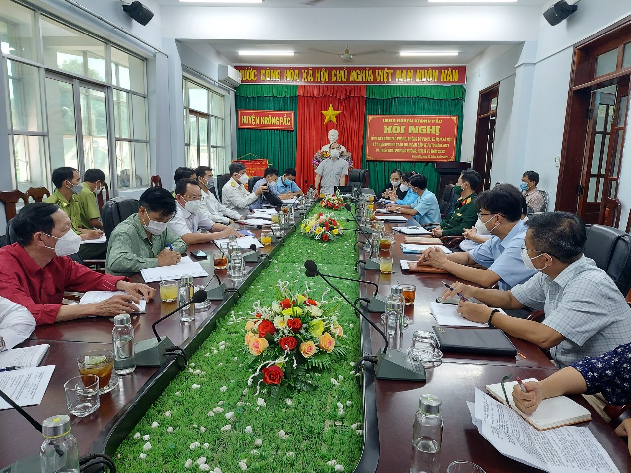 UBND huyện sơ kết tháng 2, triển khai nhiệm vụ tháng 3 năm 2022