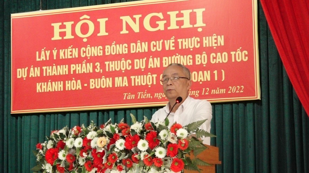 Hội nghị lấy ý kiến cộng đồng dân cư về thực hiện dự án cao tốc Khánh Hoà - Buôn Ma Thuột