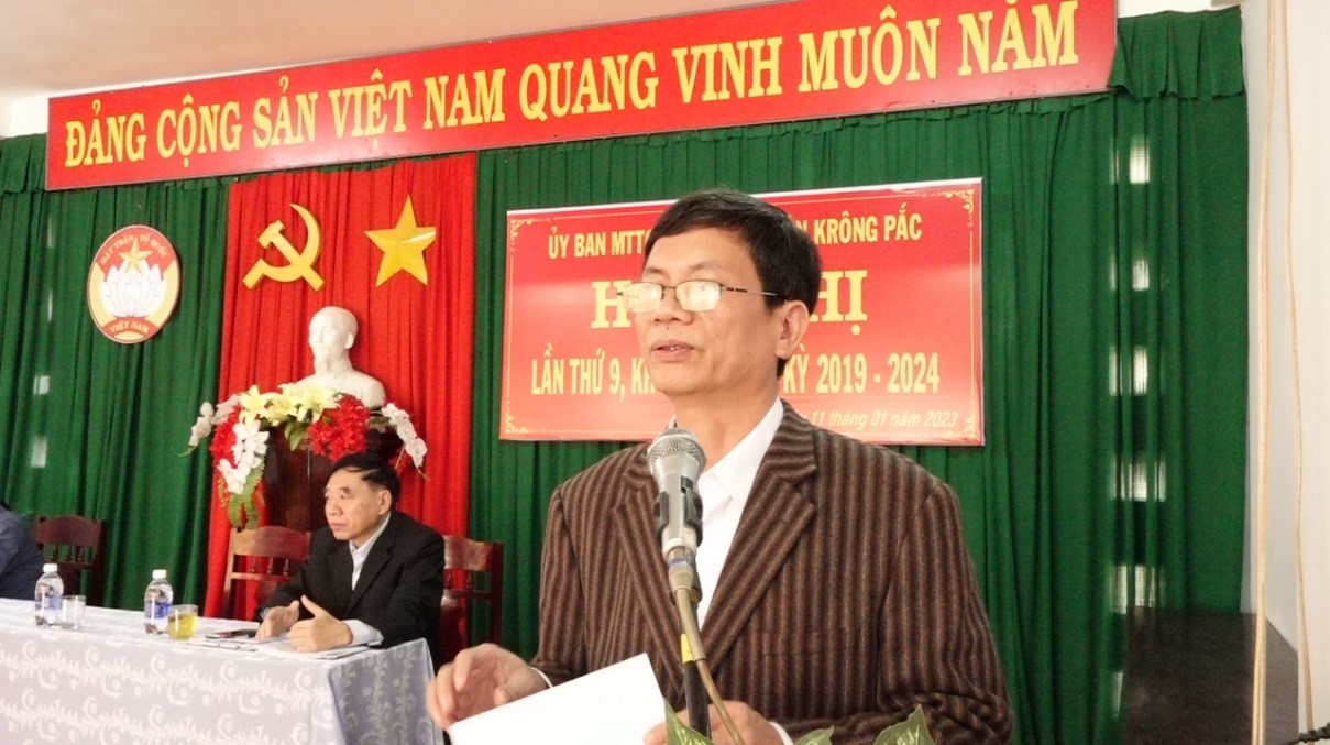 Uỷ ban Mặt trận tổ quốc Việt Nam huyện tổng kết công tác mặt trận năm 2022