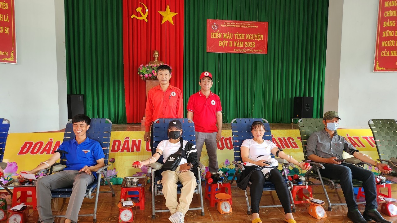 Huyện Krông Pắc tổ chức hiến máu tình nguyện đợt II năm 2023.