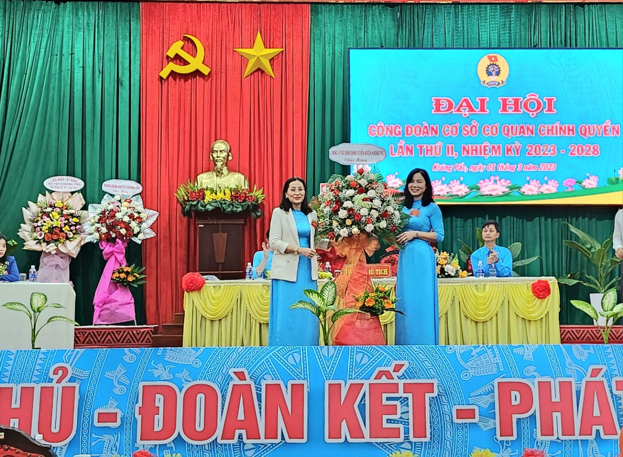 Công đoàn cơ sở Cơ quan Chính quyền huyện tổ chức Đại hội lần thứ II,  nhiệm kỳ 2023-2028