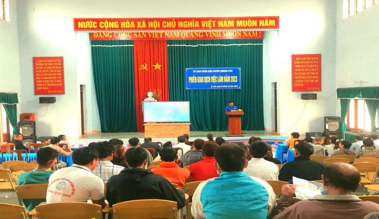 Huyện Krông Pắc tổ chức phiên giao dịch việc làm năm 2023