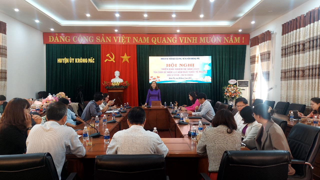 Ban Vì sự tiến bộ của Phụ nữ huyện Krông Pắc triển khai nhiệm vụ năm 2023