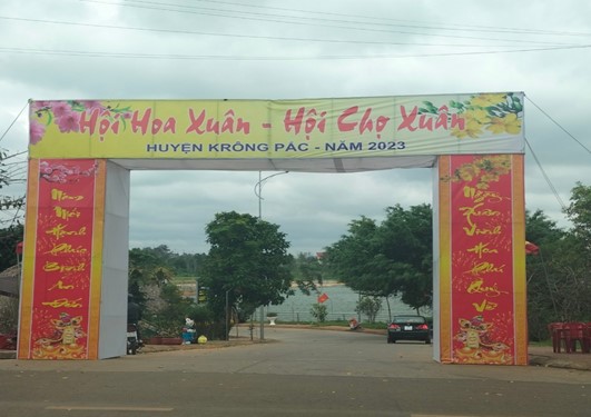 Hội hoa Xuân, hội chợ Xuân huyện Krông Pắc  Xuân Quý mão năm 2023
