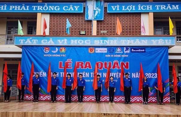Lễ ra quân chiến dịch Thanh niên tình nguyện hè huyện Krông Pắc năm 2023