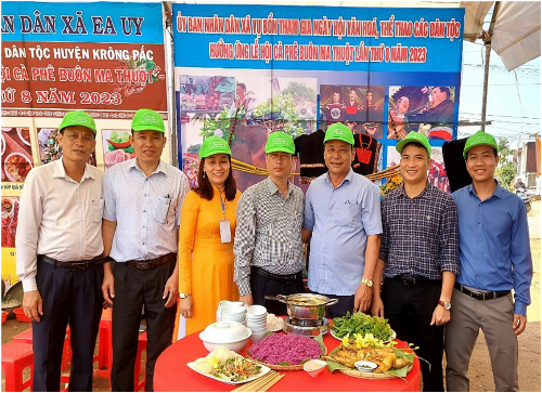 Văn hóa dân tộc huyện Krông Pắc thông qua ngày hội văn hóa các dân tộc và chuỗi các hoạt động hưởng ứng Lễ hội Cà phê Buôn Ma Thuột  lần thứ 8 năm 2023