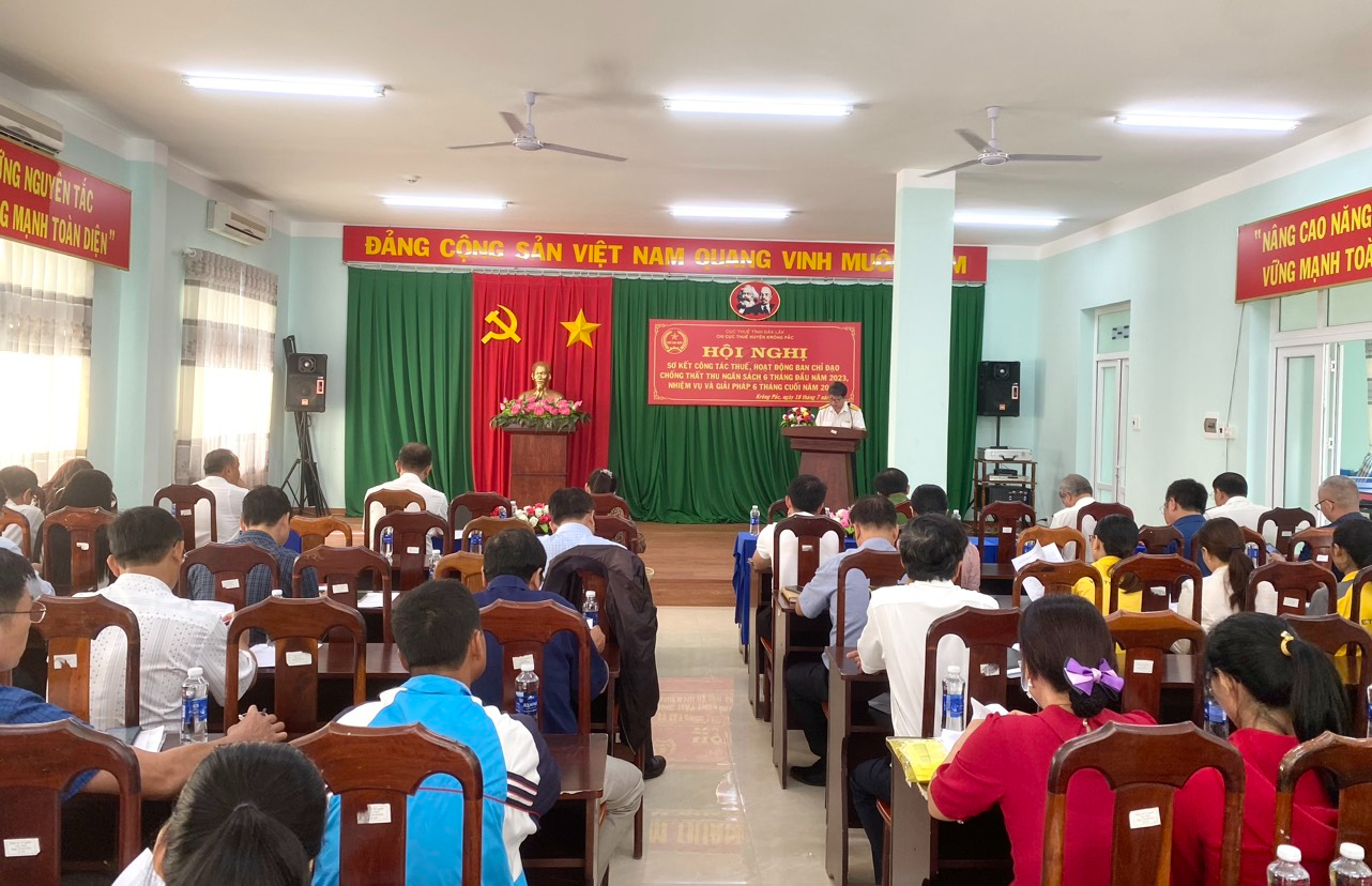 Hội nghị sơ kết công tác thuế 6 tháng đầu năm 2023
