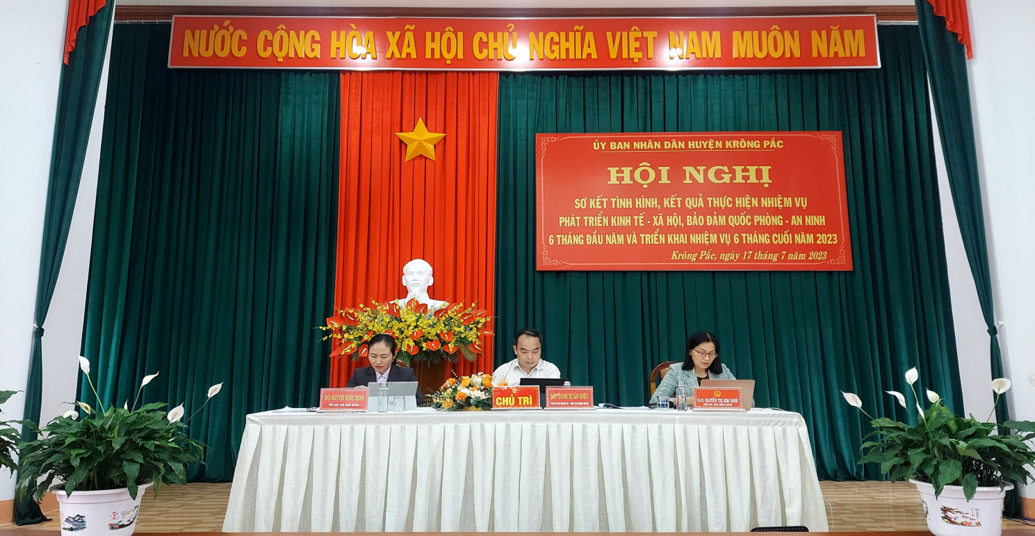 UBND huyện Krông Pắc sơ kết 6 tháng đầu năm 2023