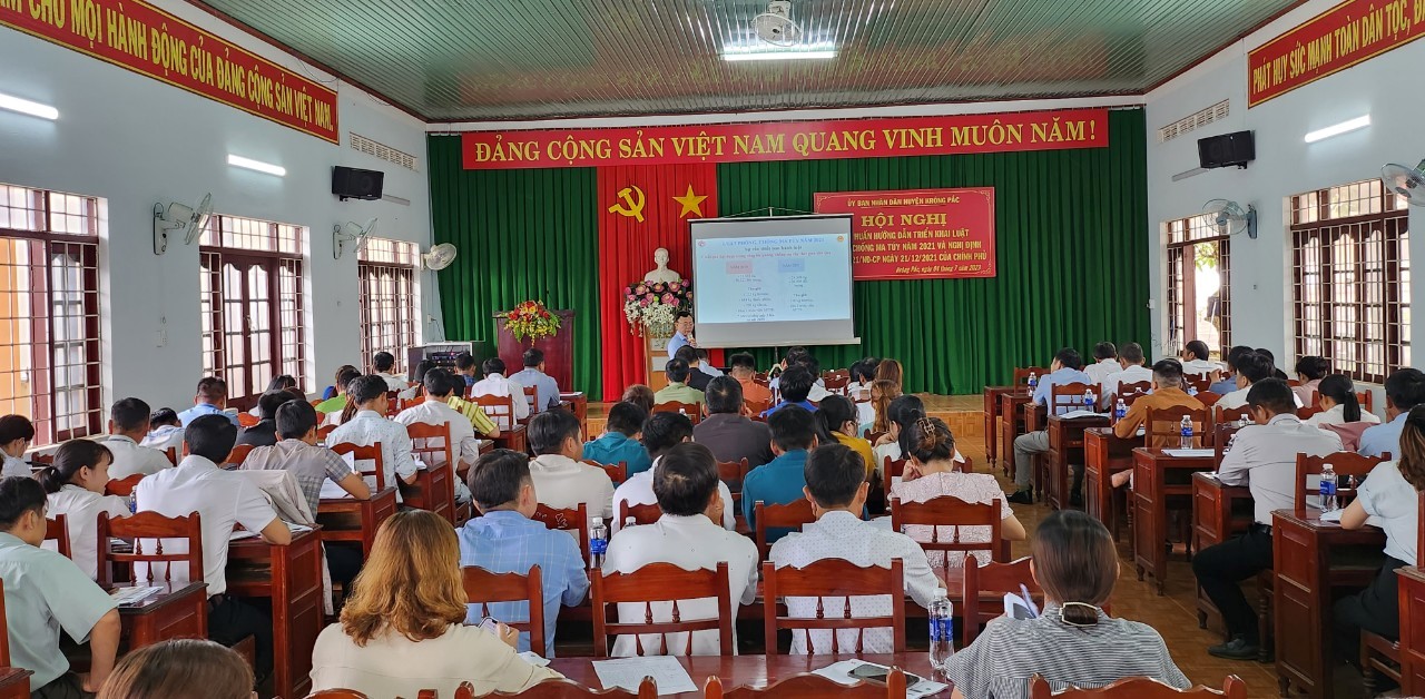 Hội nghị tập huấn, hướng dẫn triển khai Luật phòng, chống ma túy năm 2021 và Nghị định số 116/2021/NĐ-CP ngày 21/12/2021 của Chính phủ.