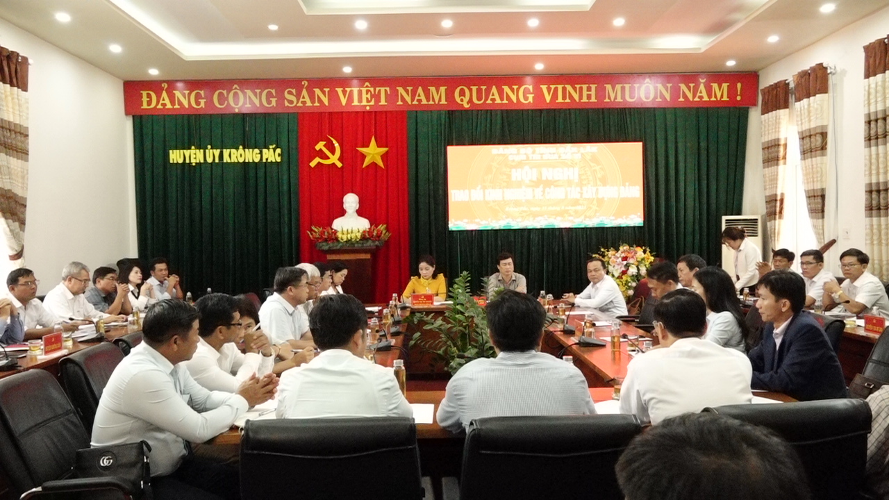 Cụm thi đua số 6 - Đảng bộ tỉnh Đắk Lắk Chia sẻ kinh nghiệm về công tác xây dựng Đảng