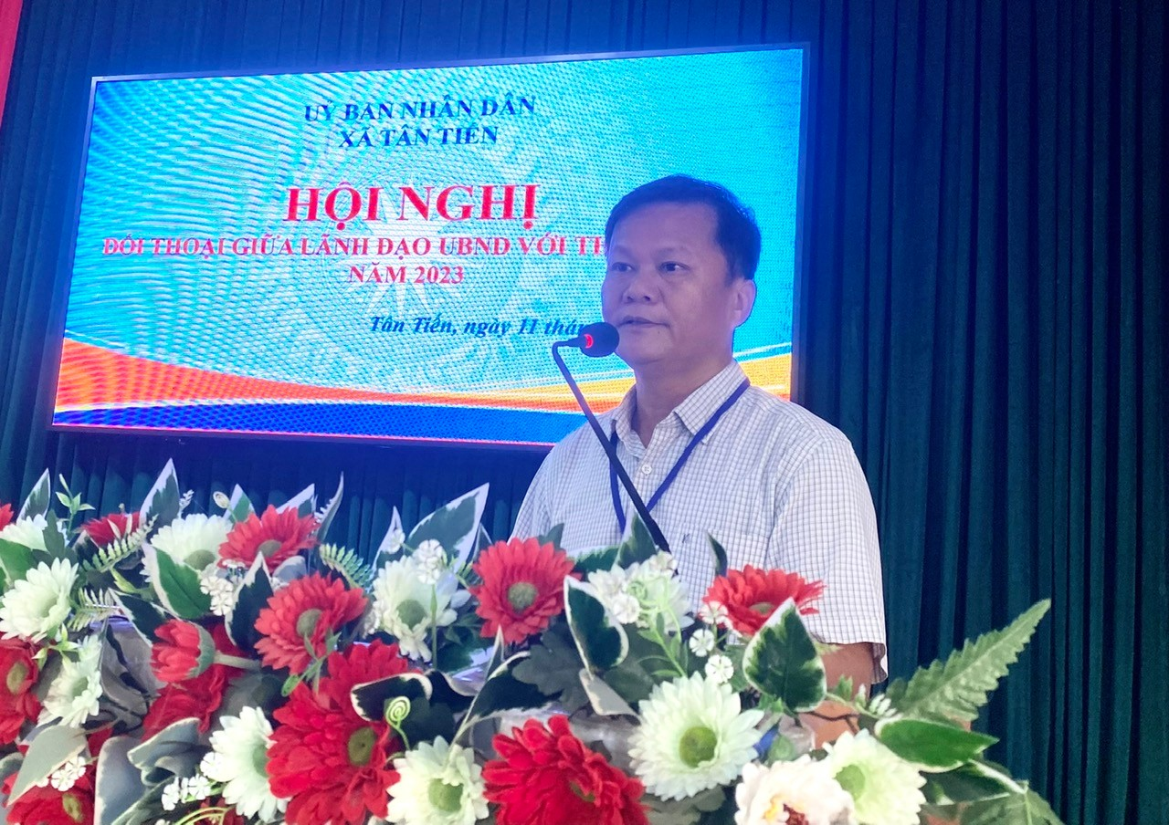 Xã Tân Tiến tổ chức Hội nghị đối thoại với thanh niên