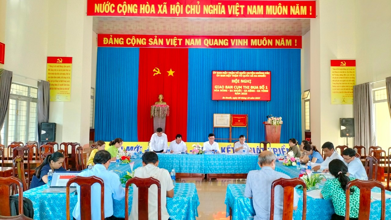 Ban Thường trực Ủy ban MTTQ Việt Nam huyện tổ chức Hội nghị giao ban Cụm thi đua số 1 năm 2023.