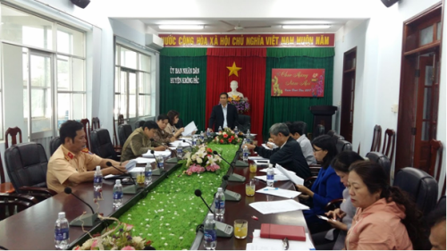 Huyện Krông Pắc họp Ban An toàn giao thông huyện