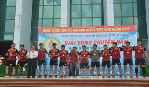 Giải bóng chuyền nam huyện Krông Pắc năm 2017