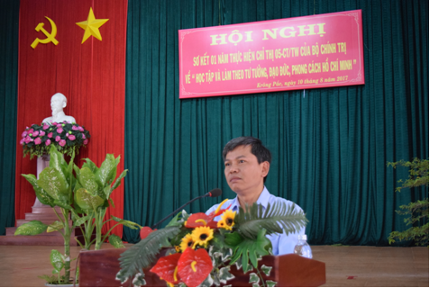 Huyện uỷ Krông Pắc sơ kết 1 năm thực hiện chỉ thị 05-CT/TW của Bộ Vhính trị khóa XII