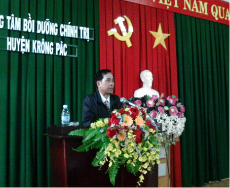Hội đồng nhân dân huyện Krông Pắc khai giảng lớp bồi dưỡng đại biểu Hội đồng nhân dân cấp xã