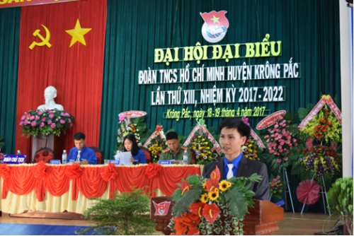 Đại hội đại biểu Đoàn Thanh niên cộng sản Hồ Chí Minh huyện Krông Pắc nhiệm kỳ 2017-2022
