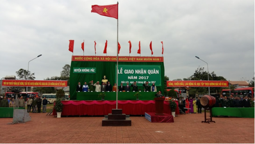 Huyện Krông Pắc giao nhận quân năm 2017