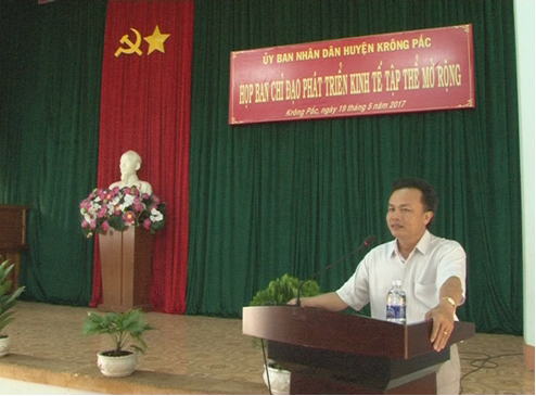 Huyện Krông Pắc tổ chức Hội nghị Ban chỉ đạo phát triển kinh tế tập thể mở rộng năm 2017