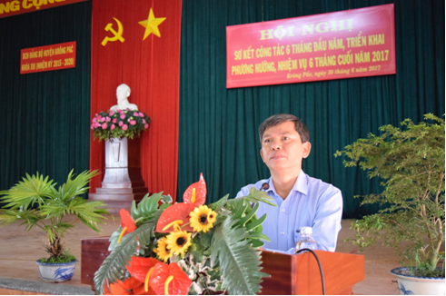 Huyện ủy Krông Pắc sơ kết nhiệm vụ 6 tháng đầu năm 2017