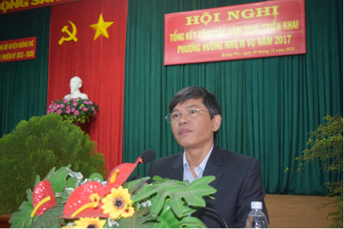 Huyện ủy Krông Pắc tổ chức Hội nghị tổng kết công tác năm 2016