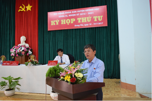 Hội đồng nhân dân huyện Krông Pắc khoá XI tổ chức thành công Kỳ họp thứ 4