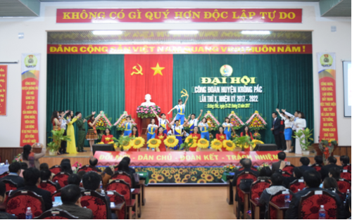 Đại hội Liên đoàn Lao động huyện Krông Pắc lần thứ X, nhiệm kỳ 2017-2022