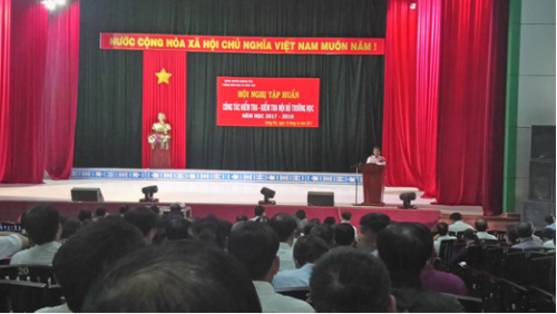 Phòng Giáo dục và Đào tạo huyện Krông Pắc tập huấn công tác kiểm tra năm học 2017 - 2018