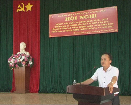 Huyện Krông Pắc sơ kết sản xuất vụ Đông Xuân 2016-2017 và triển khai kế hoạch sản xuất vụ Mùa năm 2017