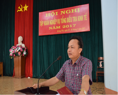 Huyện Krông Pắc tổ chức tập huấn tổng điều tra kinh tế năm 2017