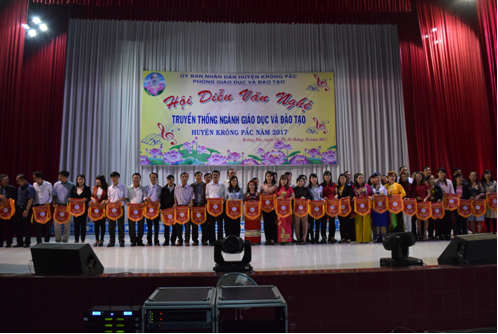 Hội diễn văn nghệ truyền thống ngành giáo dục huyện Krông Pắc năm 2017