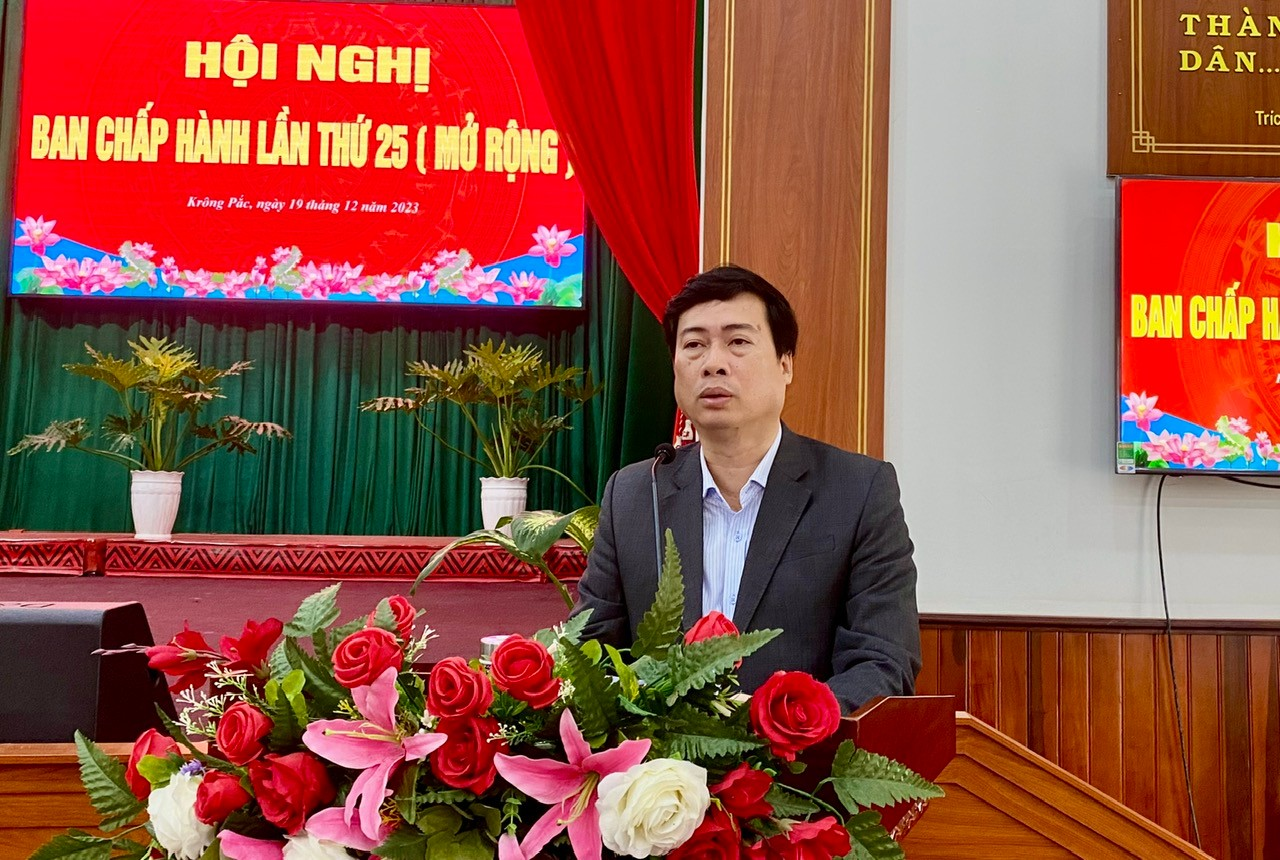 Đảng bộ huyện Krông Pắc tổng kết thực hiện nhiệm vụ năm 2023