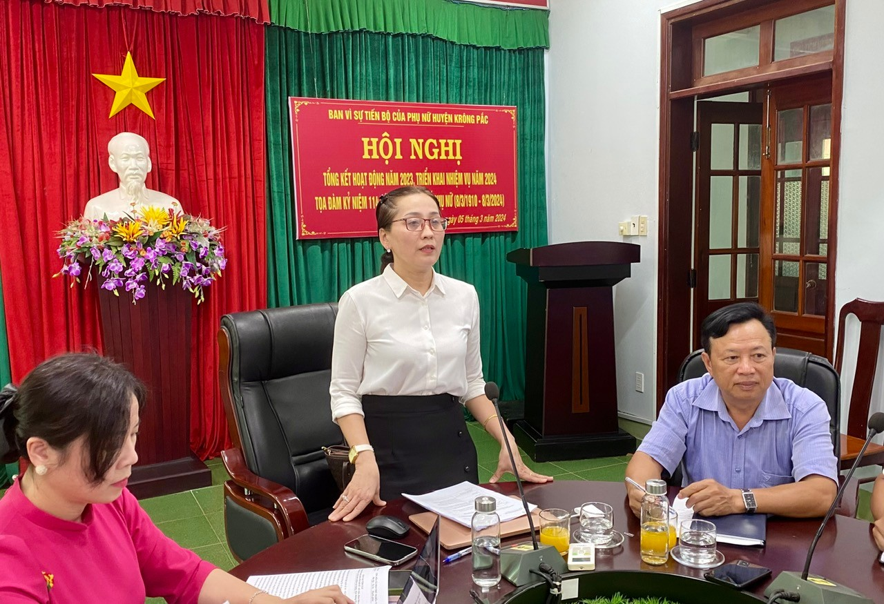 Ban Vì sự tiến bộ của Phụ nữ huyện triển khai nhiệm vụ năm 2024