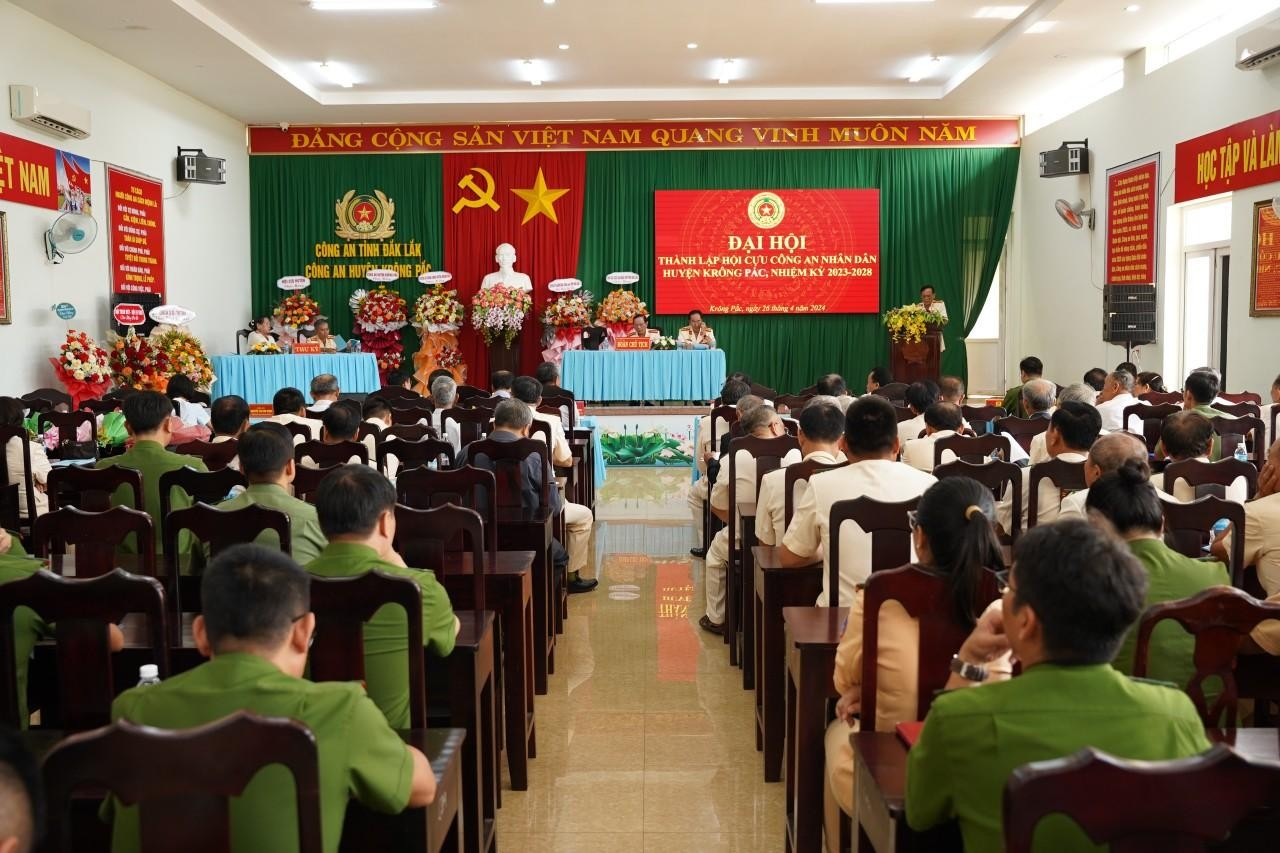 Đại hội thành lập Hội Cựu Công an nhân dân huyện Krông Pắc
