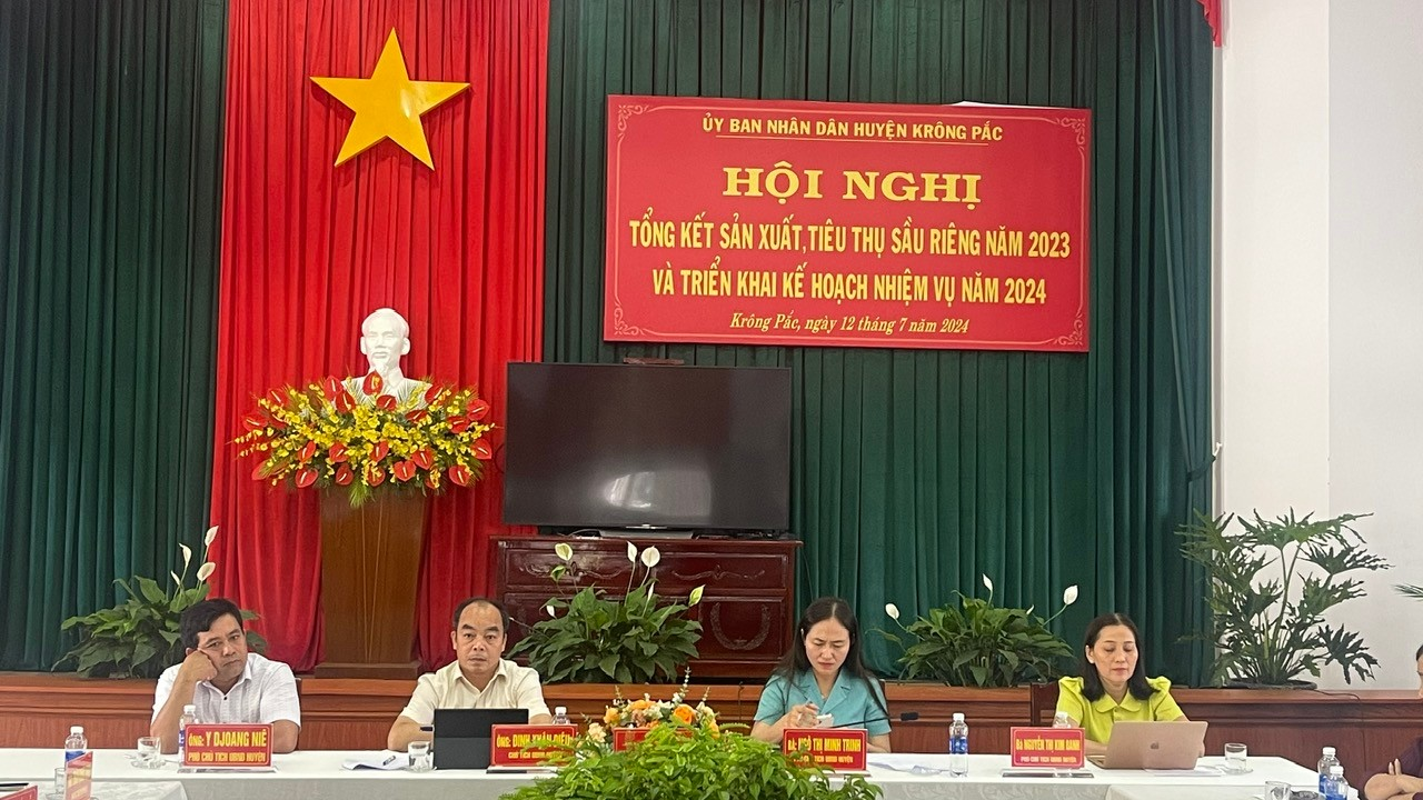 Huyện Krông Pắc triển khai nhiệm vụ, kế hoạch niên vụ sầu riêng 2024