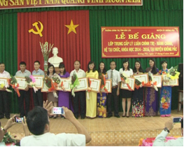 Bế giảng lớp trung cấp lý luận chính trị - hành chính tại huyện Krông Pắc