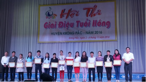 Hội thi Giai điệu tuổi hồng huyện Krông Pắc năm 2016