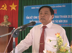 Huyện đoàn Krông Pắc tổng kết công tác đoàn năm 2015, triển khai nhiệm vụ công tác năm 2016